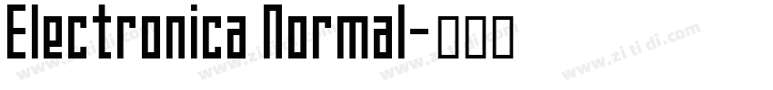 Electronica Normal字体转换
